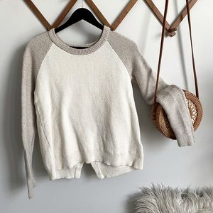 Madewell Cream knit sweater